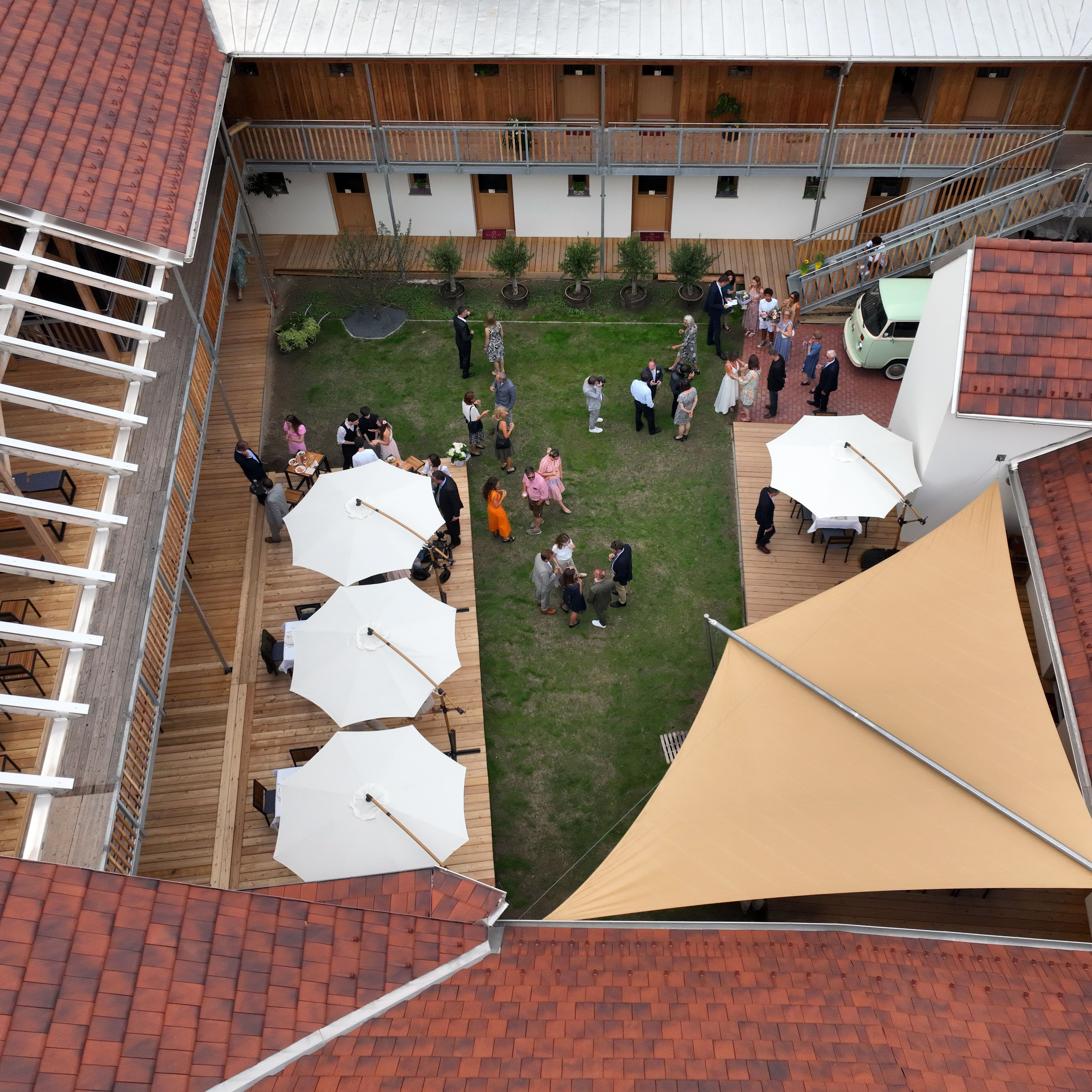 Quartier35, view into the courtyard, photography by: Felix Korfmann